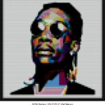 Pop art brick block art