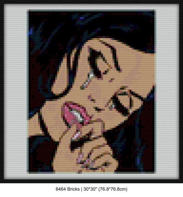 Comic book style diy mosaic | Compatible with LEGO-style bricks | Pixel Brick Art