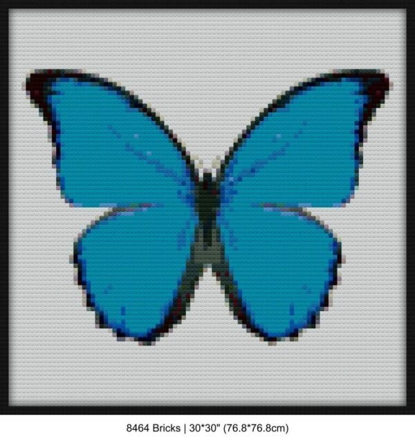 Blue morpho butterfly diy art