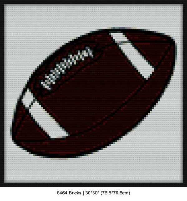 American football mosaic art