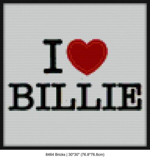 Billie eilish brick block art