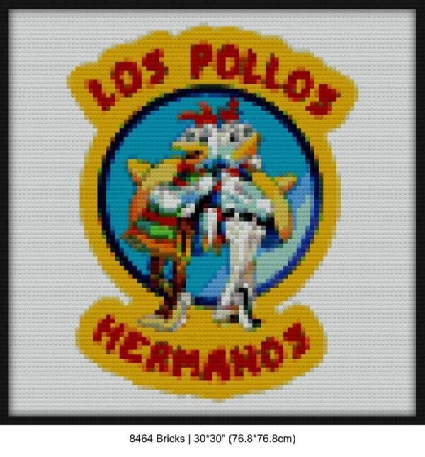 Hermanos diy art | Compatible with LEGO-style bricks | Pixel Brick Art