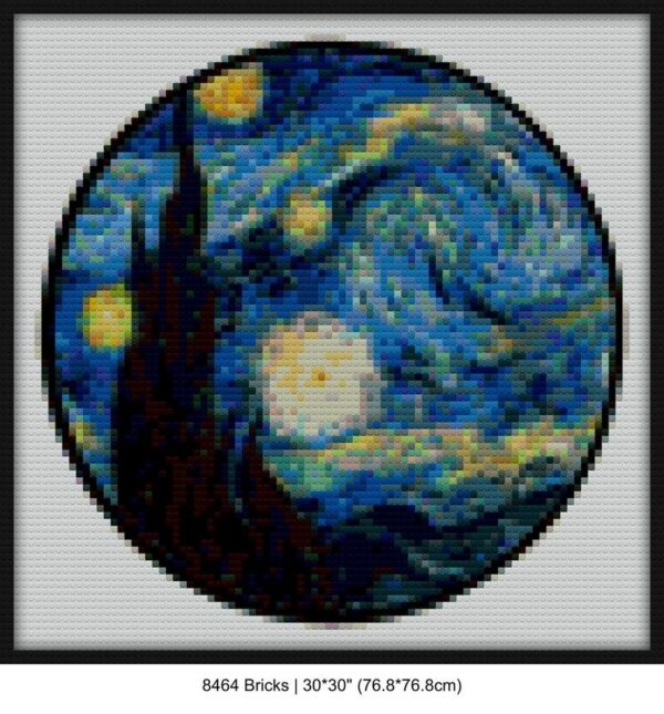 Art history brick block art | Compatible with LEGO-style bricks | Pixel Brick Art