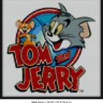 Tom and jerry resistance artwork mosaic wall art