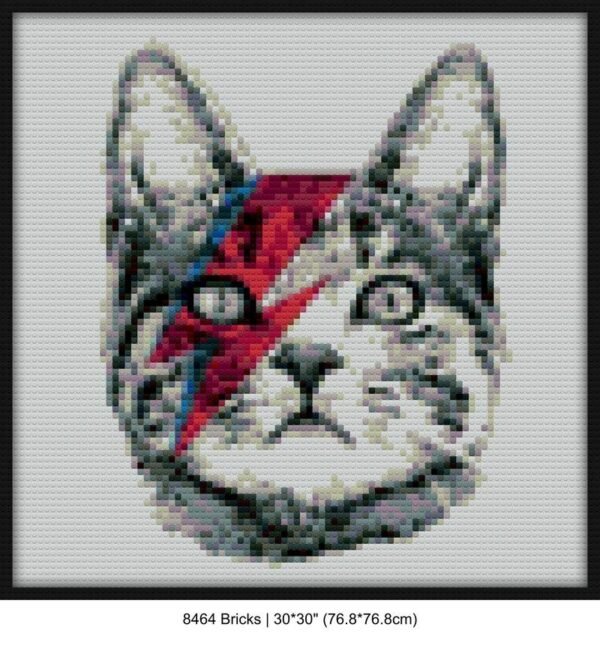 Ziggy stardust mosaic art