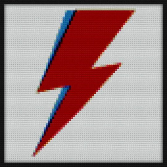 Aladdin Sane Bricks Art | Compatible with LEGO-style bricks | Pixel Brick Art