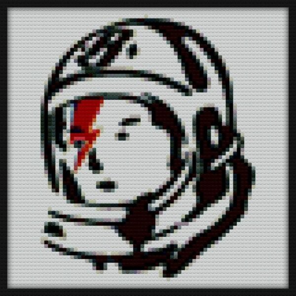 Astronaut Club Logo Icon mosaic wall art