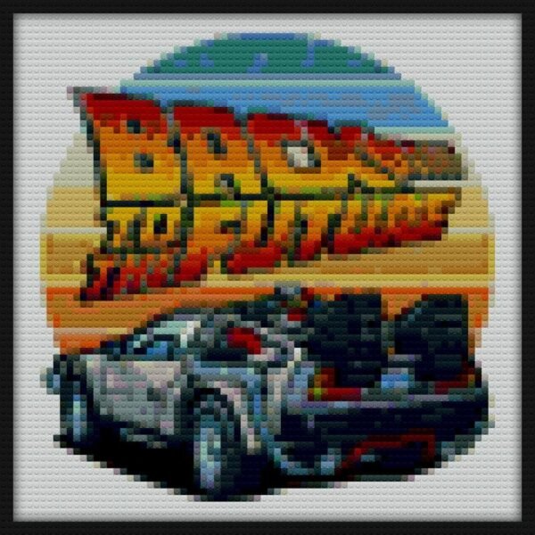 Back to the Future DMC DeLorean diy bricks art