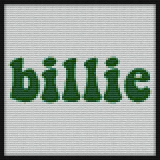 billie Bricks Art | Compatible with LEGO-style bricks | Pixel Brick Art