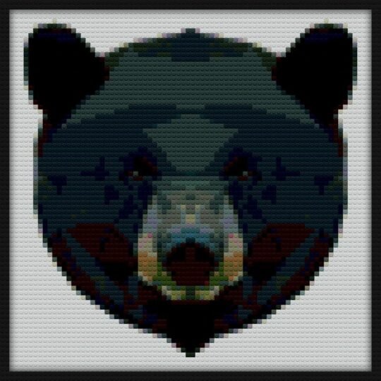 Black Bear Bricks Art