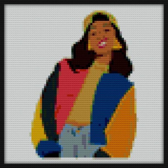 Cardi B Bricks Art