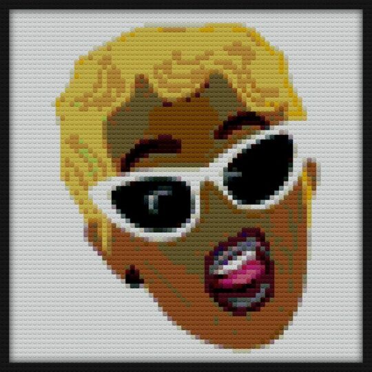 Cardi B Bricks Art