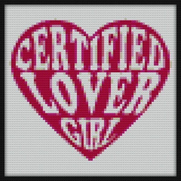 Certified Lover Girl Bricks Art