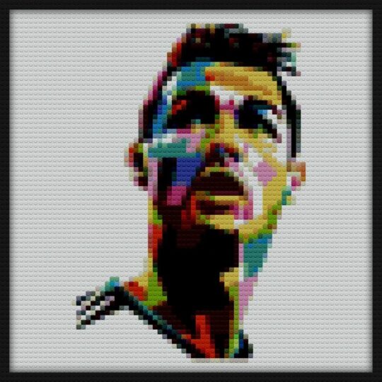 CR7 art Bricks Art | Compatible with LEGO-style bricks | Pixel Brick Art