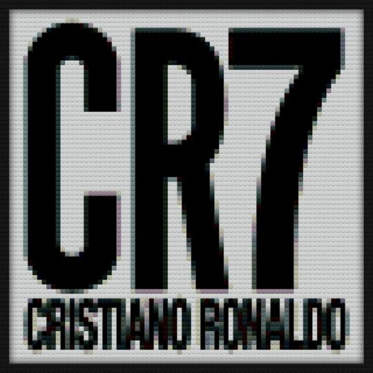 Cristiano Ronaldo Cr7 Bricks Art | Compatible with LEGO-style bricks | Pixel Brick Art