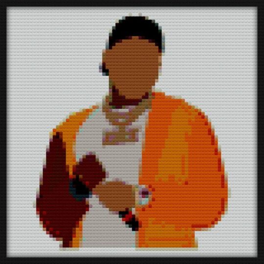 DABABY Bricks Art | Compatible with LEGO-style bricks | Pixel Brick Art