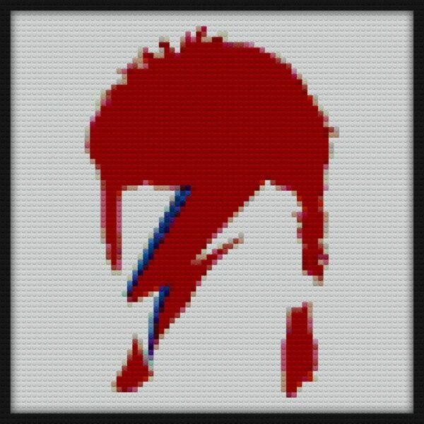 David Bowie Lightning Bricks Art