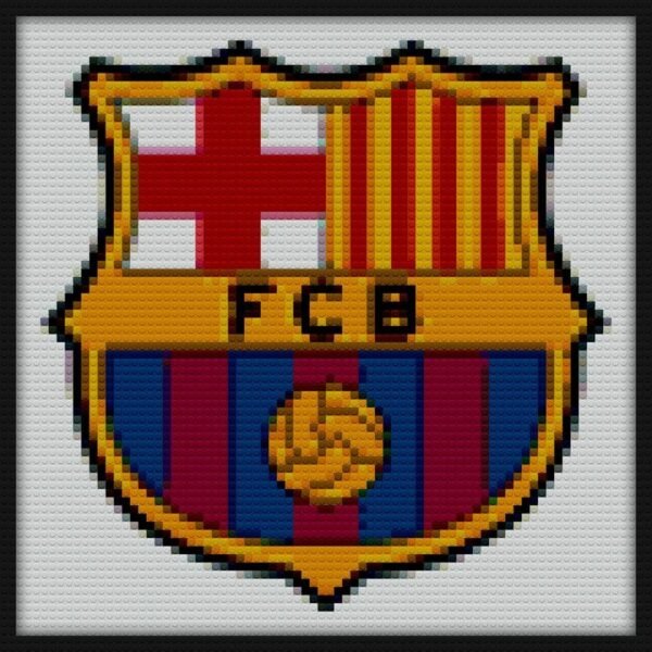 FC Barcelona Logo Bricks Art