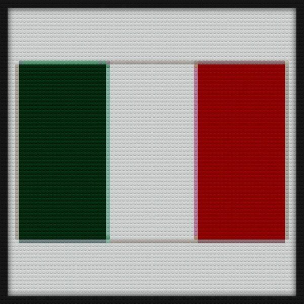Flag of Italy Bricks Art