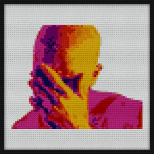 Frank Ocean Bricks Art | Compatible with LEGO-style bricks | Pixel Brick Art