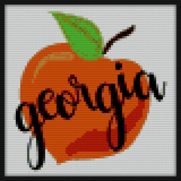 Georgia Peach Bricks Art