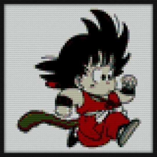 Goku Gohan Dragon Ball Funny mosaic blocks
