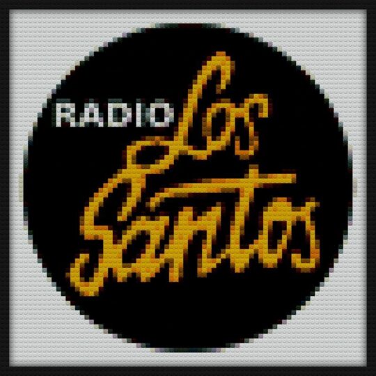 GTA V Radio Radio Los Santos Bricks Art | Compatible with LEGO-style bricks | Pixel Brick Art