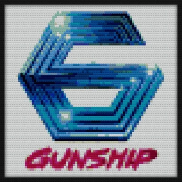 Gunship G Logo Bricks Art
