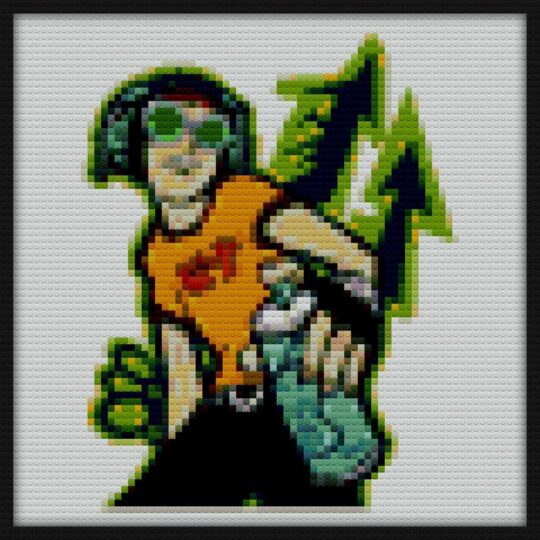 Jet Set Radio Beat Hi Res Vector Bricks Art | Compatible with LEGO-style bricks | Pixel Brick Art