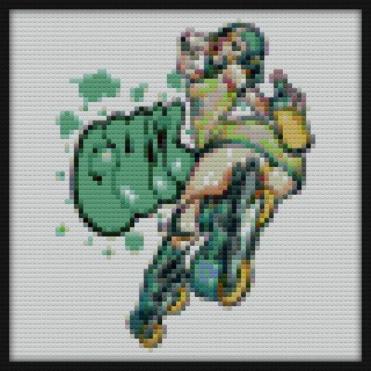 Jet Set Radio Future Gum Bricks Art | Compatible with LEGO-style bricks | Pixel Brick Art