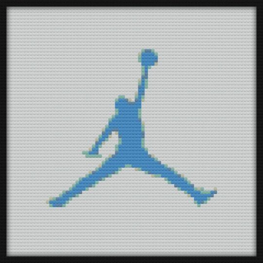 Jumpman Bricks Art | Compatible with LEGO-style bricks | Pixel Brick Art