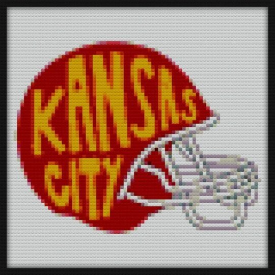 Kansas City Chiefs Sticker brick block art