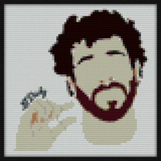 Lil Dicky Bricks Art | Compatible with LEGO-style bricks | Pixel Brick Art