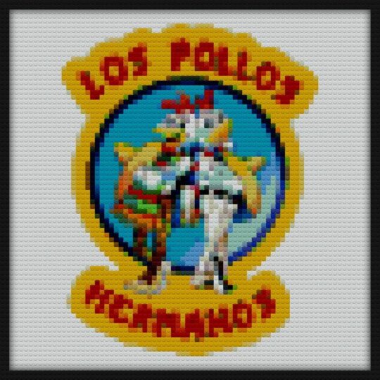 Los Pollos Hermanos Bricks Art | Compatible with LEGO-style bricks | Pixel Brick Art