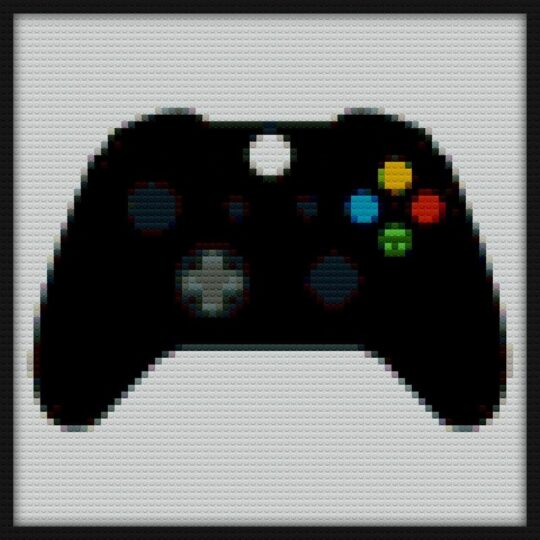 Manette Xbox Bricks Art | Compatible with LEGO-style bricks | Pixel Brick Art