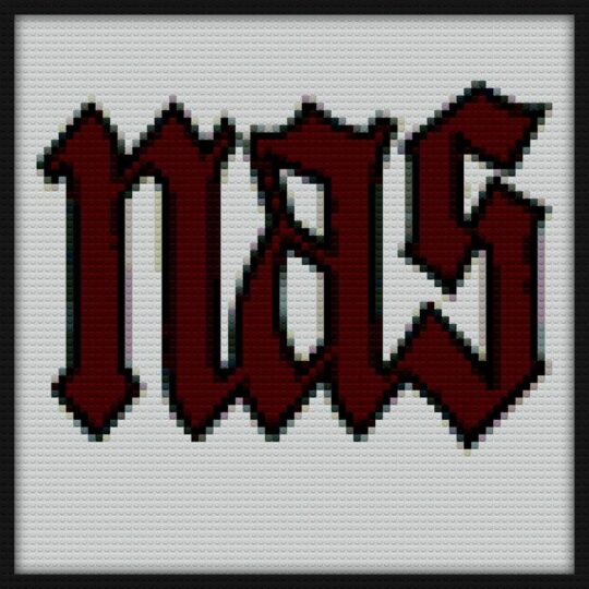 Nas Illmatic Logo Bricks Art | Compatible with LEGO-style bricks | Pixel Brick Art