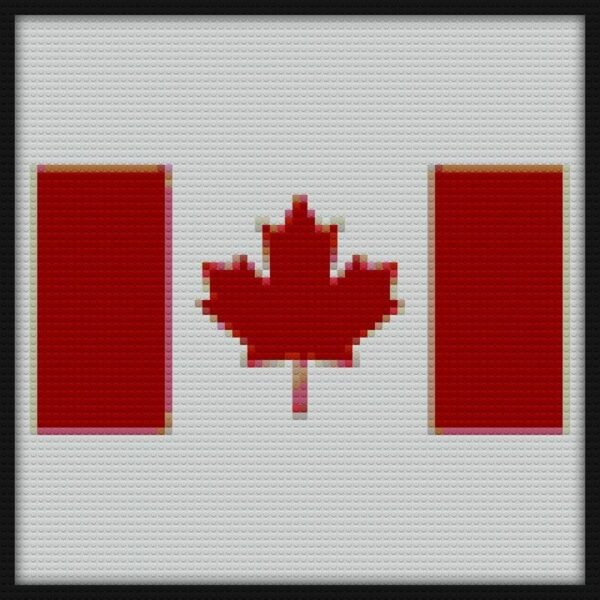 Official Flag of Canada Bricks Art