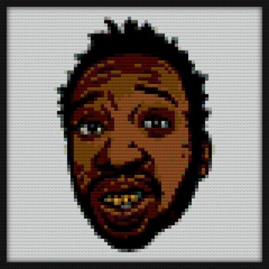 Ol Dirty Bastard Bricks Art | Compatible with LEGO-style bricks | Pixel Brick Art