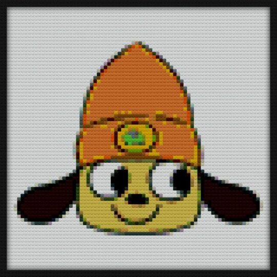 Parappa Bricks Art | Compatible with LEGO-style bricks | Pixel Brick Art