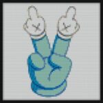 Peace Out mosaic art