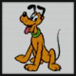 Pluto brick block art