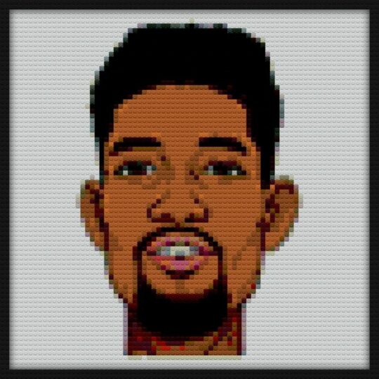 Pnb Rock Bricks Art | Compatible with LEGO-style bricks | Pixel Brick Art