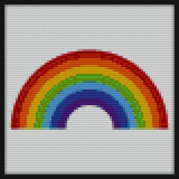 Rainbow Bricks Art