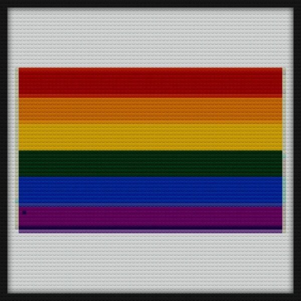 RAINBOW FLAG Gifts and Products Bricks Art