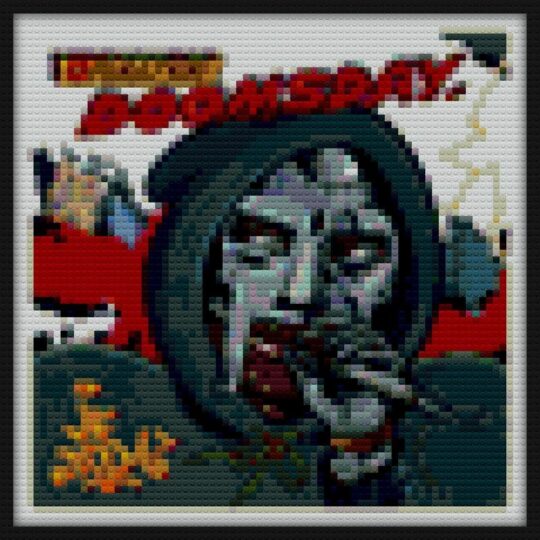 rapper Mf hip hop Bricks Art | Compatible with LEGO-style bricks | Pixel Brick Art