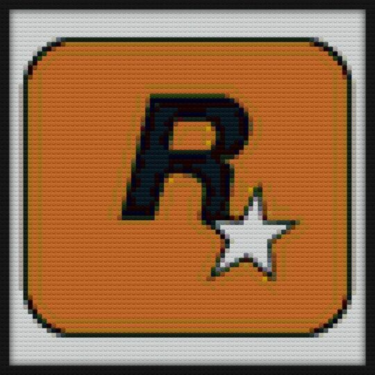 rock star game Bricks Art | Compatible with LEGO-style bricks | Pixel Brick Art