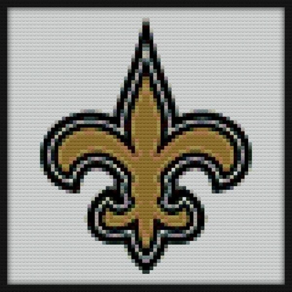Saints Football Logo Bricks Art
