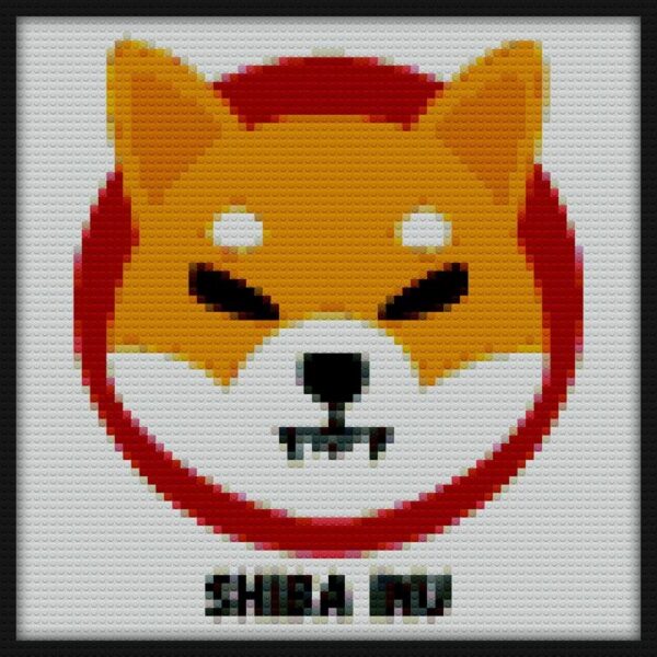 Shiba Inu Crypto Bricks Art