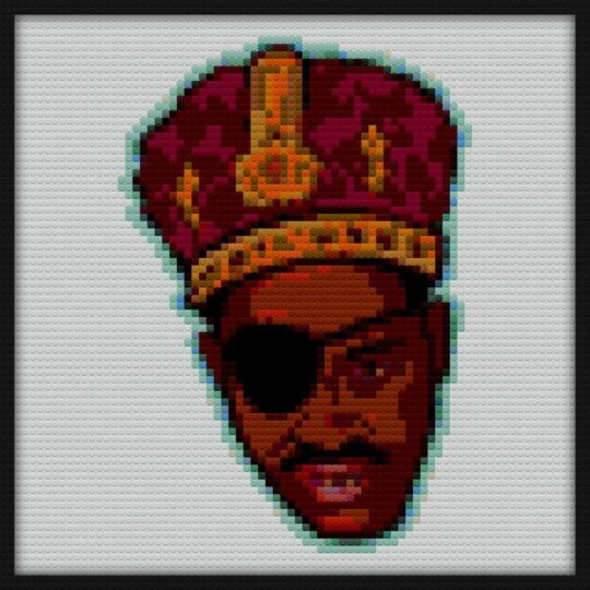 Slick rick Bricks Art | Compatible with LEGO-style bricks | Pixel Brick Art