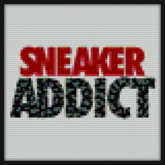 Sneaker Addict Cement Bricks Art | Compatible with LEGO-style bricks | Pixel Brick Art